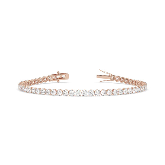 Bracelet Tennis Bracelet 3.0tcw Rose