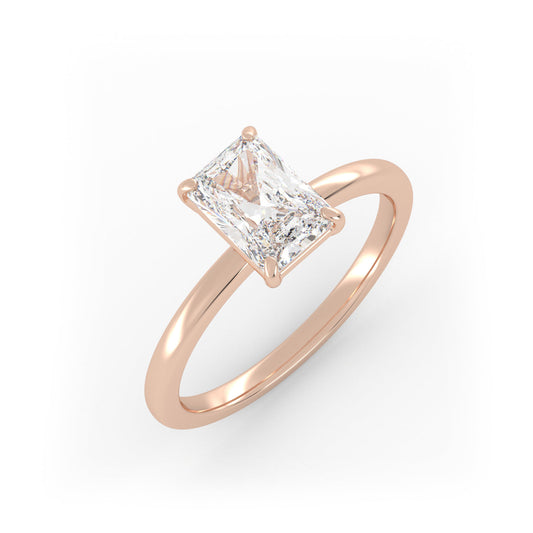 Solitaire Ring The Radiant Solitaire Rose