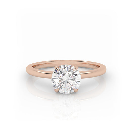 Solitaire Ring The Round Solitaire Rose