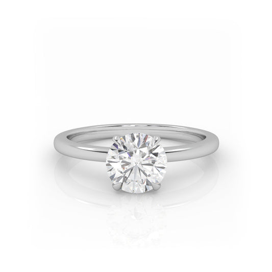 Solitaire Ring The Round Solitaire White