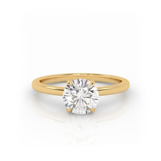 Solitaire Ring The Round Solitaire Yellow