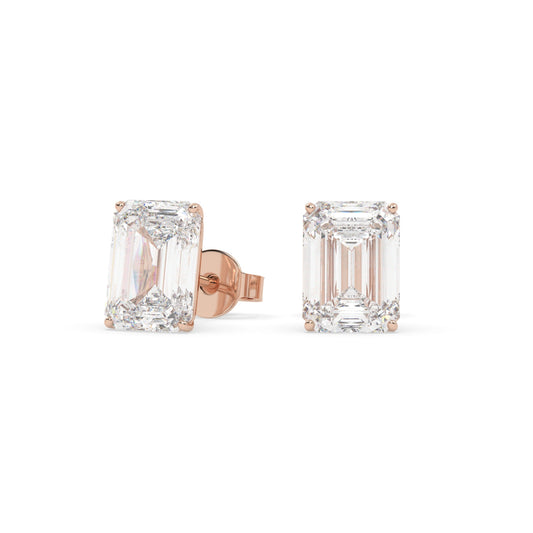 earring, Emerald 2.5ct Rose