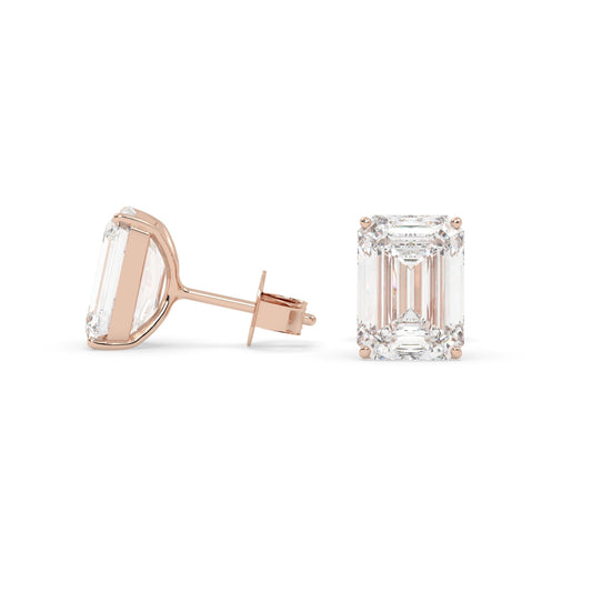 earring, Emerald 2.5ct Rose