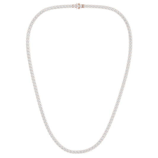 Necklace-Tennis Diamond-3.00mm-Rose,3.00mm, Rose