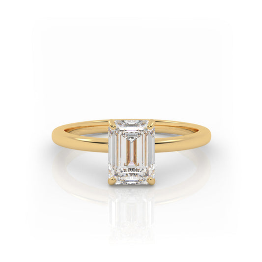 Solitaire Ring The Emerald Solitaire Yellow