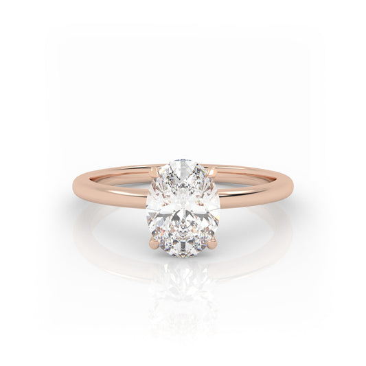 Solitaire Ring The Oval Solitaire Rose