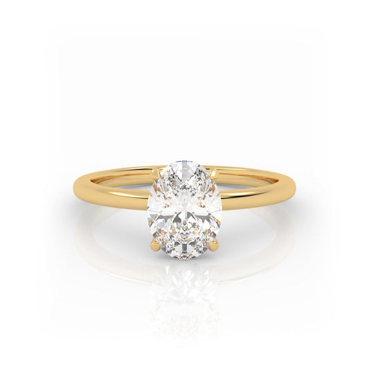 Solitaire Ring The Oval Solitaire Yellow