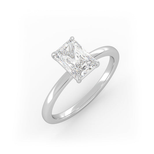 Solitaire Ring The Radiant Solitaire White